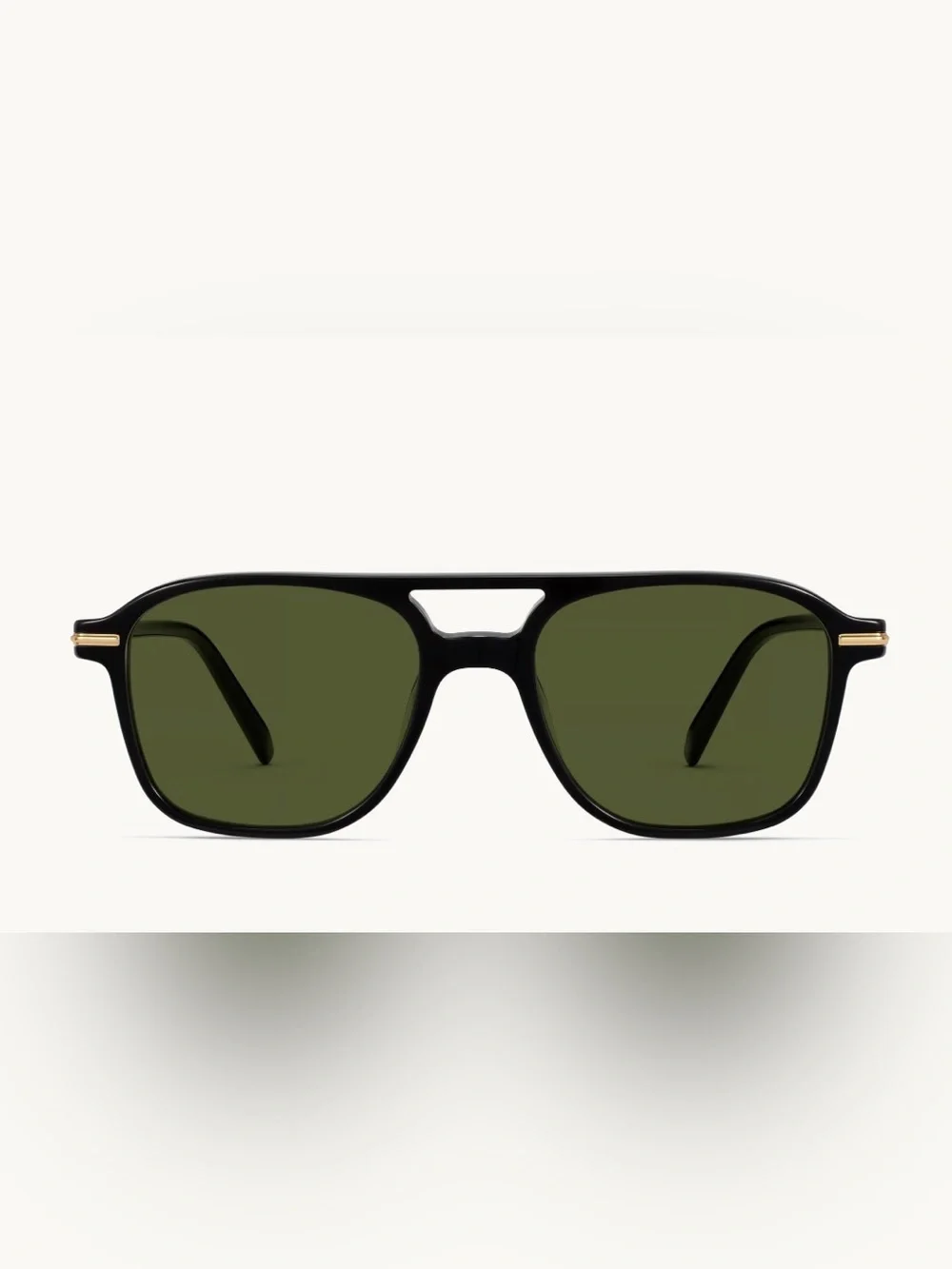 NWOT Warby Parker Brimmer Sunglasses in Black/Gold